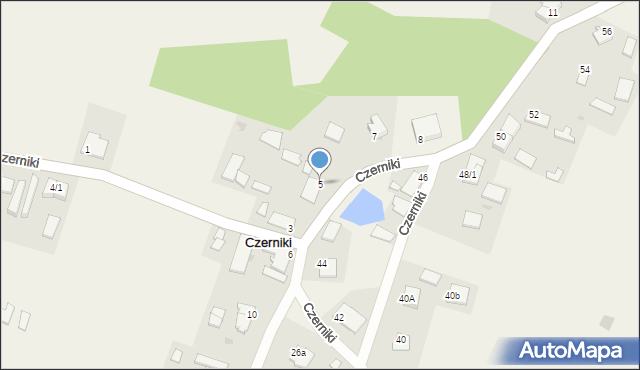 Czerniki, Czerniki, 5, mapa Czerniki