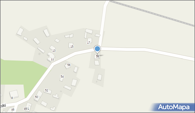 Czerniki, Czerniki, 58, mapa Czerniki