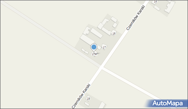 Czerników Karski, Czerników Karski, 17A, mapa Czerników Karski