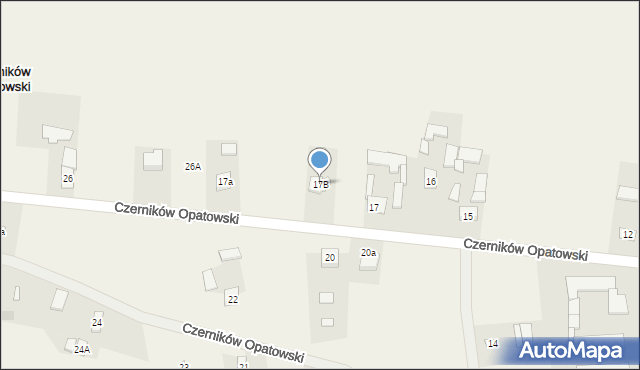 Czerników Opatowski, Czerników Opatowski, 17B, mapa Czerników Opatowski