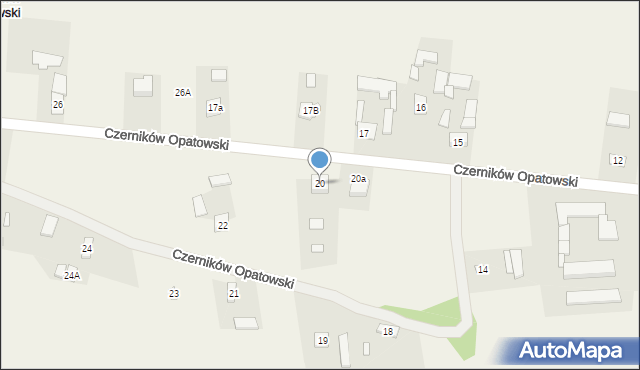 Czerników Opatowski, Czerników Opatowski, 20, mapa Czerników Opatowski