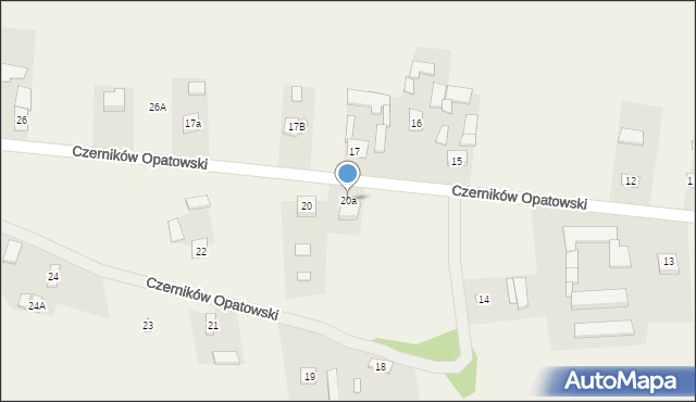Czerników Opatowski, Czerników Opatowski, 20a, mapa Czerników Opatowski
