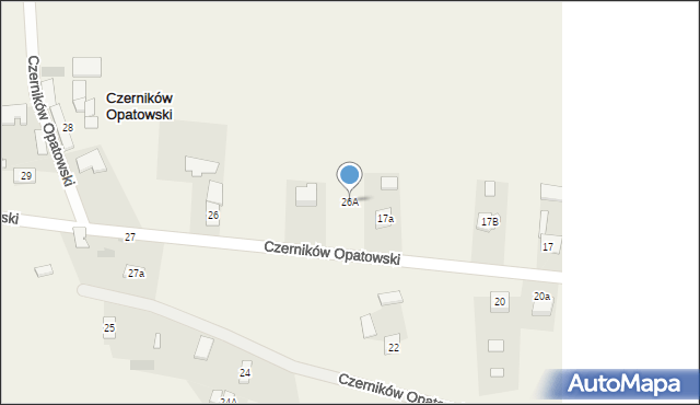 Czerników Opatowski, Czerników Opatowski, 26A, mapa Czerników Opatowski