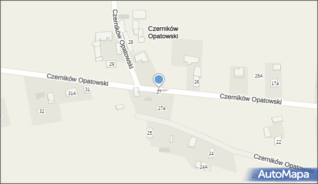 Czerników Opatowski, Czerników Opatowski, 27, mapa Czerników Opatowski