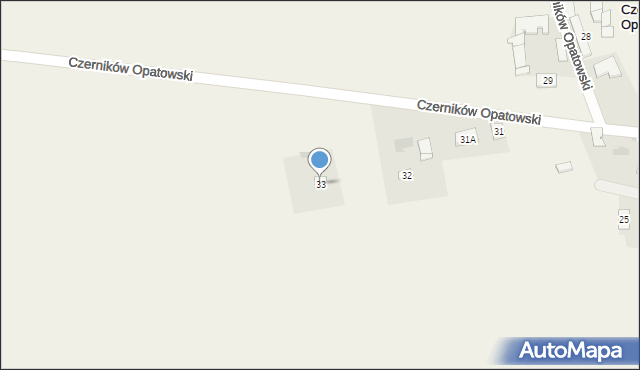 Czerników Opatowski, Czerników Opatowski, 33, mapa Czerników Opatowski