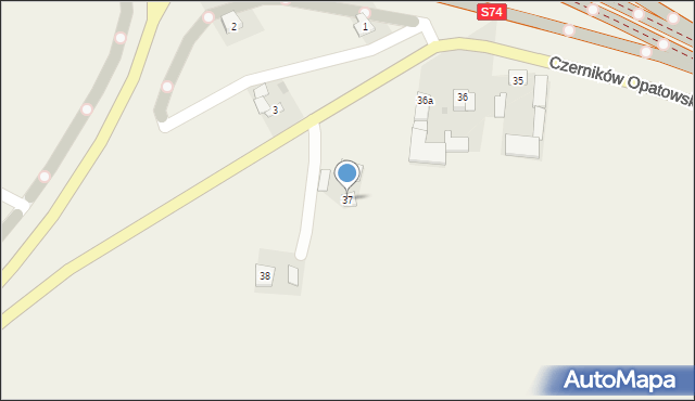 Czerników Opatowski, Czerników Opatowski, 37, mapa Czerników Opatowski