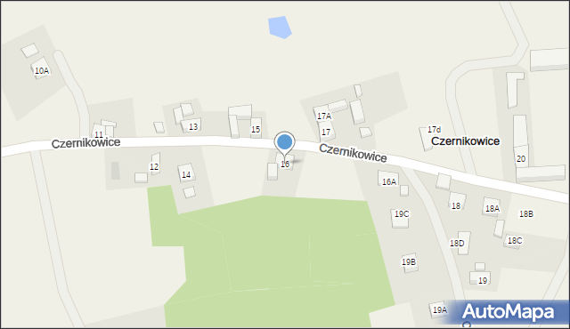 Czernikowice, Czernikowice, 16, mapa Czernikowice