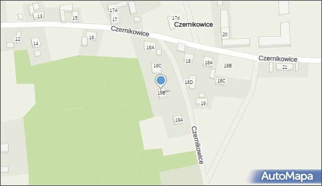 Czernikowice, Czernikowice, 19B, mapa Czernikowice