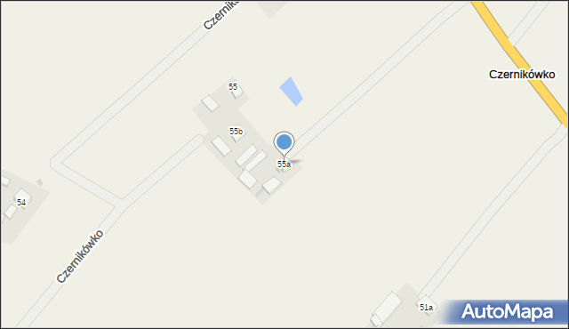Czernikówko, Czernikówko, 55a, mapa Czernikówko