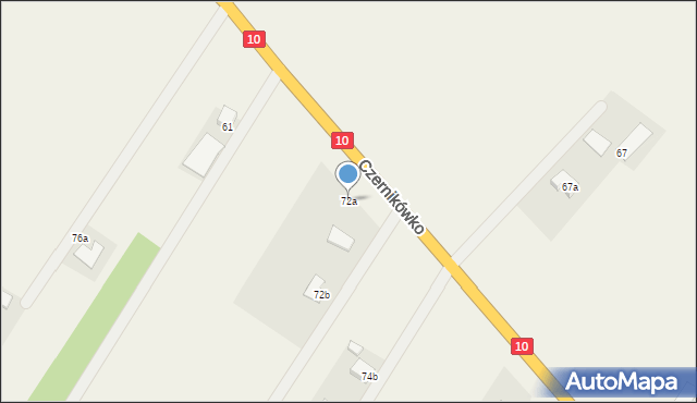 Czernikówko, Czernikówko, 72a, mapa Czernikówko