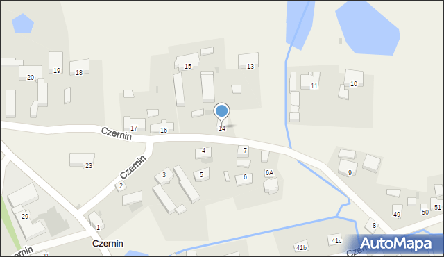 Czernin, Czernin, 14, mapa Czernin