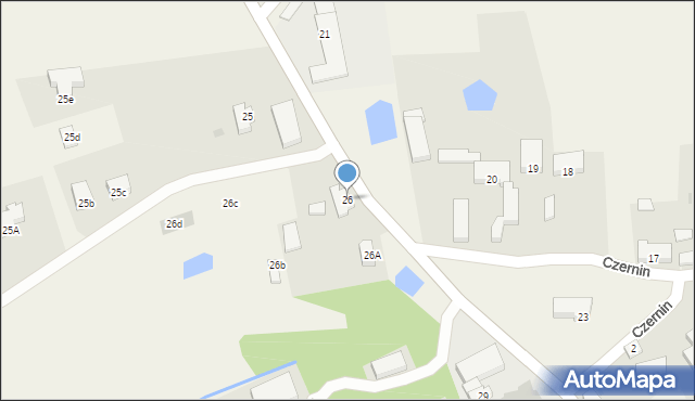 Czernin, Czernin, 26, mapa Czernin