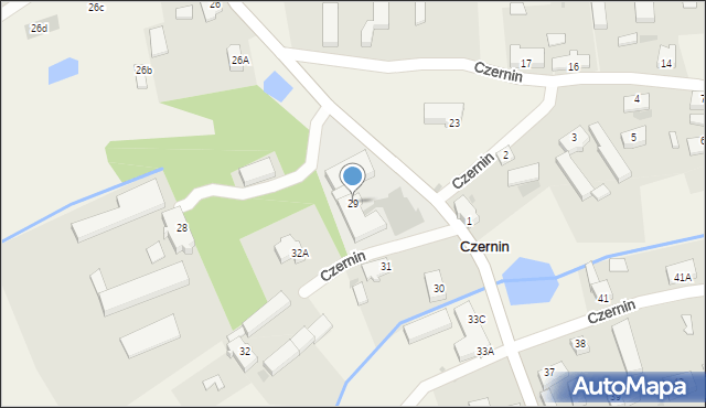 Czernin, Czernin, 29, mapa Czernin