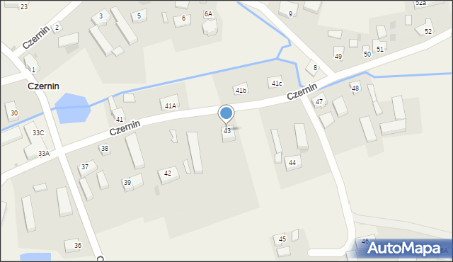 Czernin, Czernin, 43, mapa Czernin