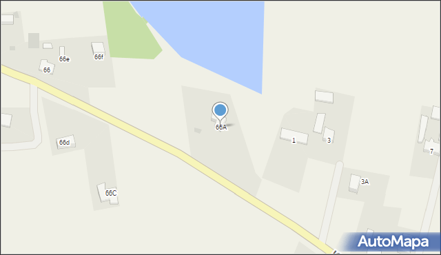Czernin, Czernin, 66A, mapa Czernin