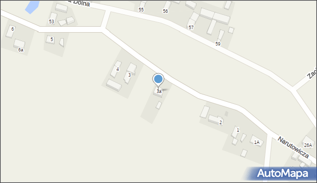 Czernina Dolna, Czernina Dolna, 3a, mapa Czernina Dolna