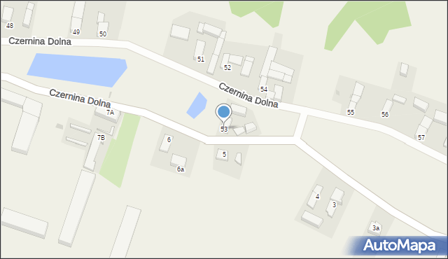 Czernina Dolna, Czernina Dolna, 53, mapa Czernina Dolna