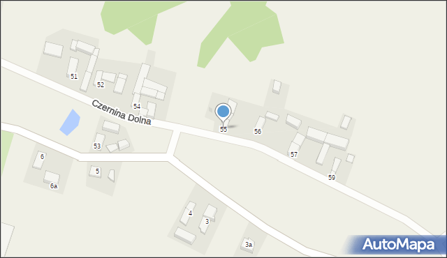Czernina Dolna, Czernina Dolna, 55, mapa Czernina Dolna