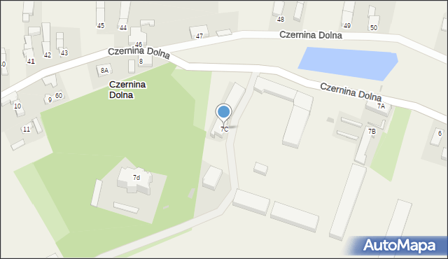 Czernina Dolna, Czernina Dolna, 7C, mapa Czernina Dolna