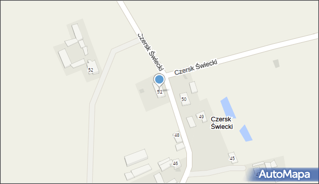 Czersk Świecki, Czersk Świecki, 51, mapa Czersk Świecki