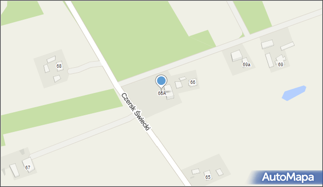 Czersk Świecki, Czersk Świecki, 66A, mapa Czersk Świecki