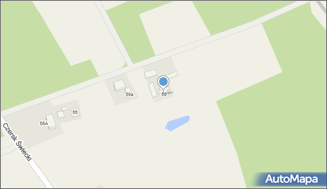 Czersk Świecki, Czersk Świecki, 69, mapa Czersk Świecki