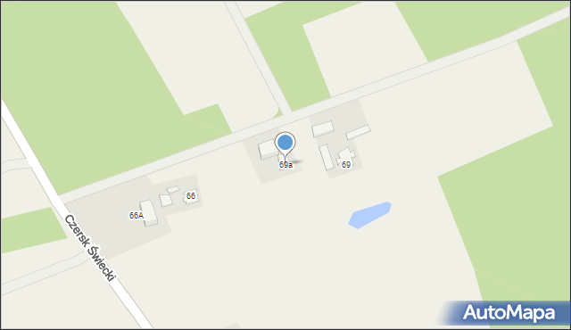 Czersk Świecki, Czersk Świecki, 69a, mapa Czersk Świecki