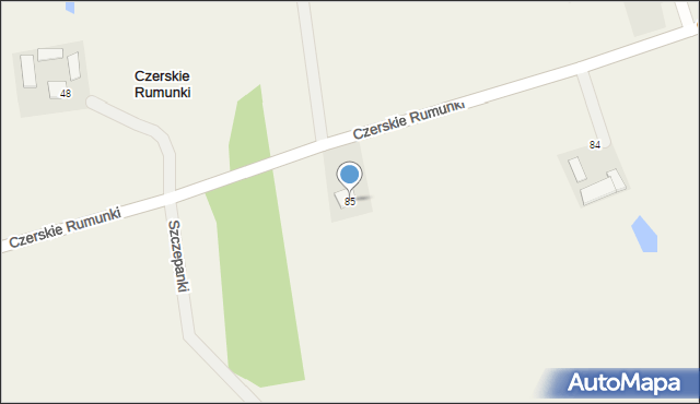 Czerskie Rumunki, Czerskie Rumunki, 85, mapa Czerskie Rumunki