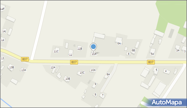 Czerśl, Czerśl, 11A, mapa Czerśl