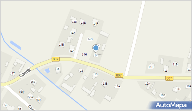 Czerśl, Czerśl, 14, mapa Czerśl