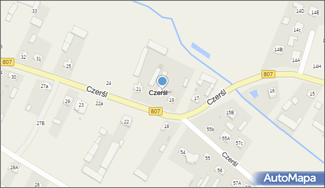 Czerśl, Czerśl, 20, mapa Czerśl