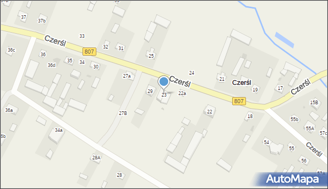 Czerśl, Czerśl, 23, mapa Czerśl