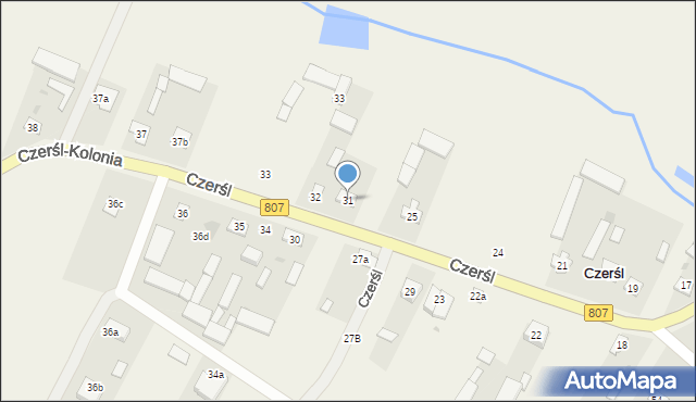 Czerśl, Czerśl, 31, mapa Czerśl