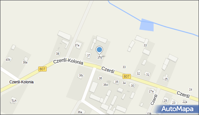 Czerśl, Czerśl, 37b, mapa Czerśl