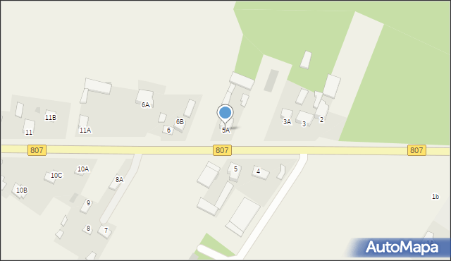 Czerśl, Czerśl, 5A, mapa Czerśl