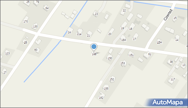 Czerteż, Czerteż, 148, mapa Czerteż