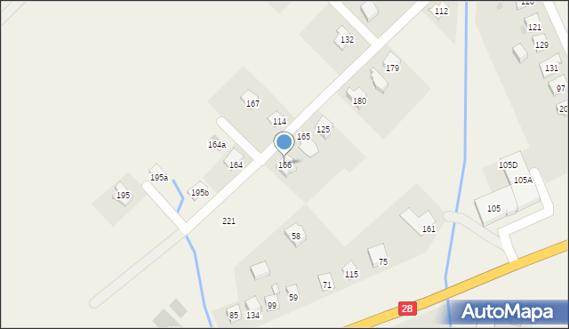 Czerteż, Czerteż, 166, mapa Czerteż
