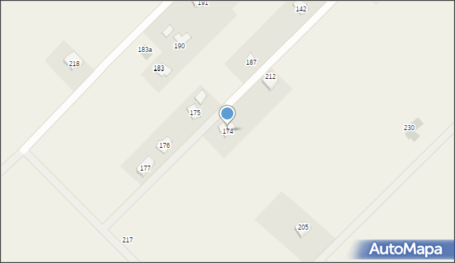 Czerteż, Czerteż, 174, mapa Czerteż