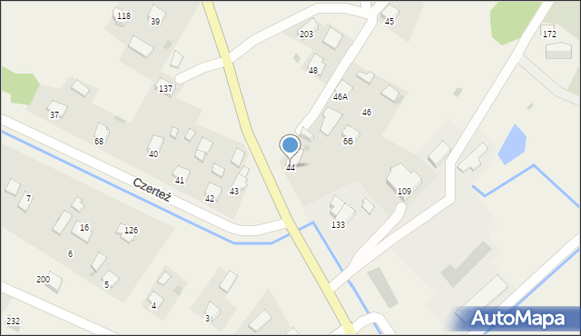 Czerteż, Czerteż, 44, mapa Czerteż