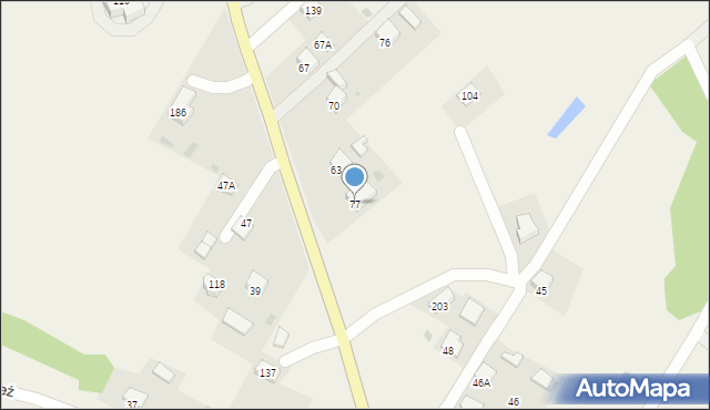 Czerteż, Czerteż, 77, mapa Czerteż