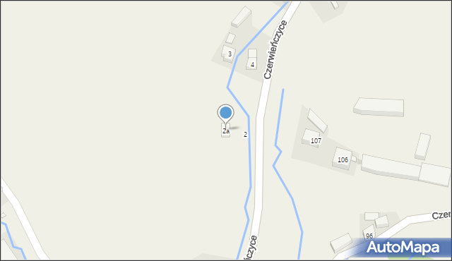 Czerwieńczyce, Czerwieńczyce, 2a, mapa Czerwieńczyce