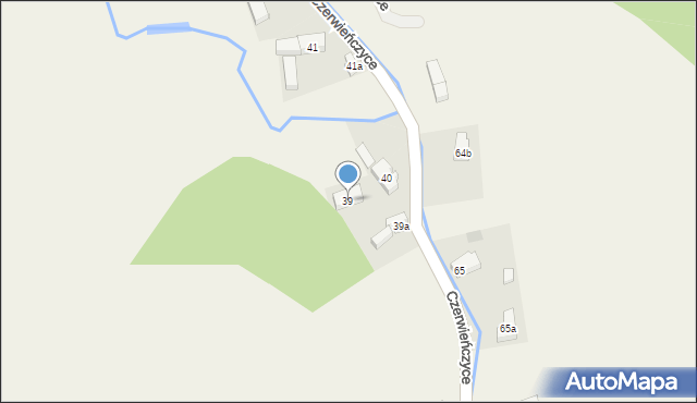 Czerwieńczyce, Czerwieńczyce, 39, mapa Czerwieńczyce