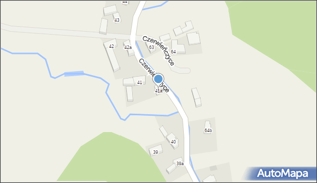 Czerwieńczyce, Czerwieńczyce, 41a, mapa Czerwieńczyce