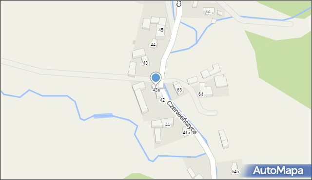 Czerwieńczyce, Czerwieńczyce, 42a, mapa Czerwieńczyce