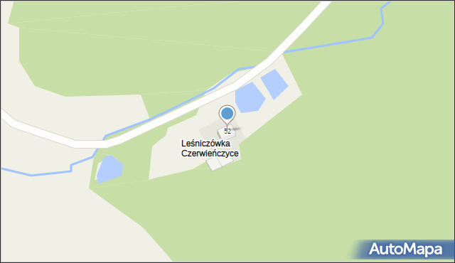 Czerwieńczyce, Czerwieńczyce, 52, mapa Czerwieńczyce