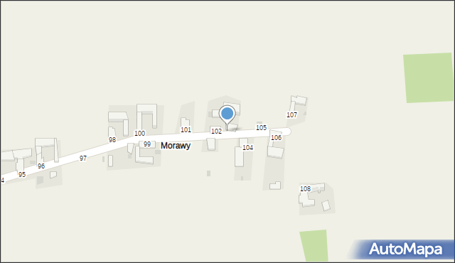 Czerwienne, Czerwienne, 103, mapa Czerwienne