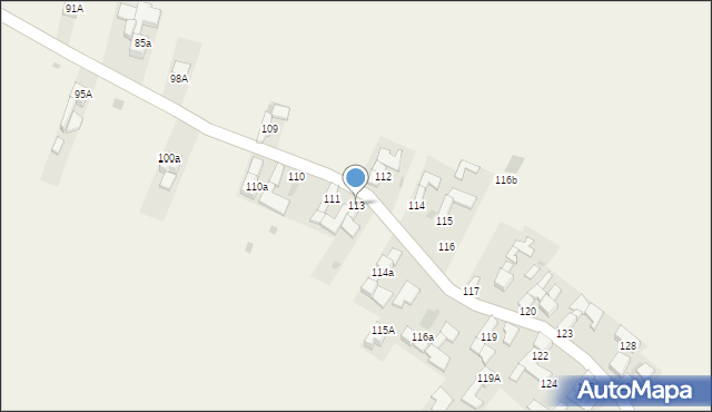 Czerwienne, Czerwienne, 113, mapa Czerwienne
