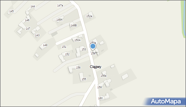 Czerwienne, Czerwienne, 154, mapa Czerwienne