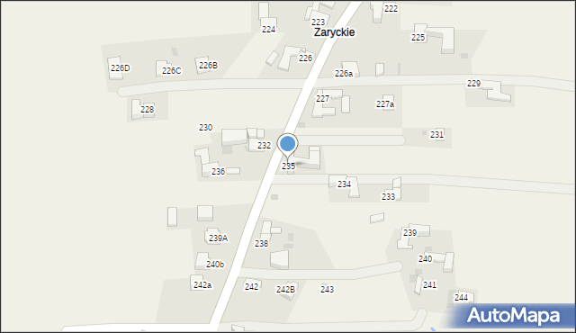 Czerwienne, Czerwienne, 235, mapa Czerwienne