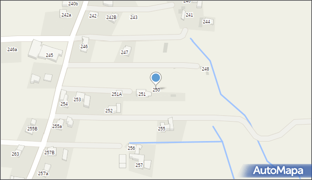 Czerwienne, Czerwienne, 250, mapa Czerwienne